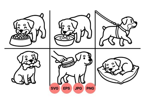 Cute Puppy Care SVG Clipart: Creative Design Made Easy