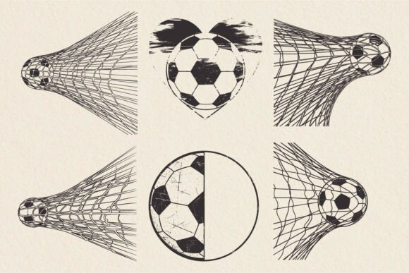 Enhance Your Sports Designs with the Soccer Goal Net SVG Bundle and Football SVG Collection