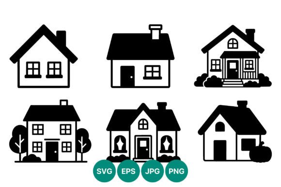 Exploring the Versatility of Home Icons in Black and White: Simple and Detailed Designs