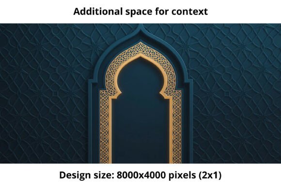 Islamic Arch Glow Background: A Blend of Tradition and Modern Design