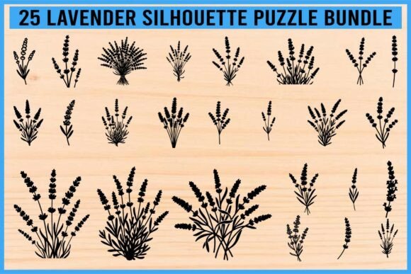 Lavender Silhouette Puzzle Bundle: Practical Design Integration for Creative Projects