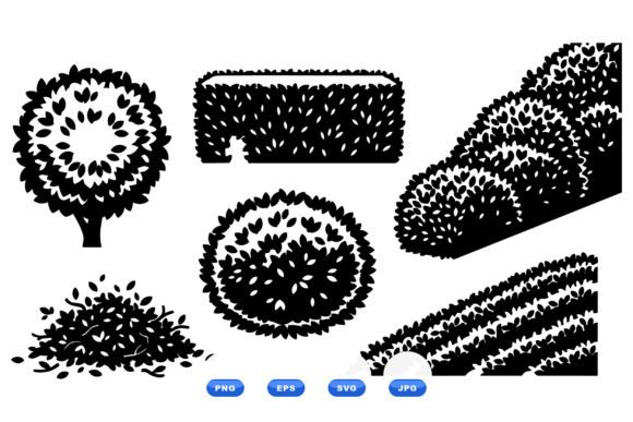 Topiary Garden Clipart Pack: A Versatile Design Resource for Creatives