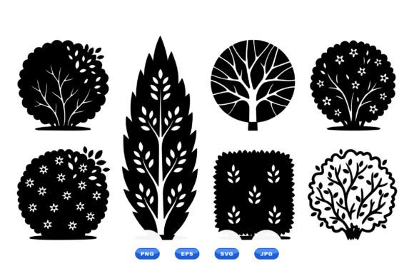 Topiary Silhouette SVG Pack for Creative Design