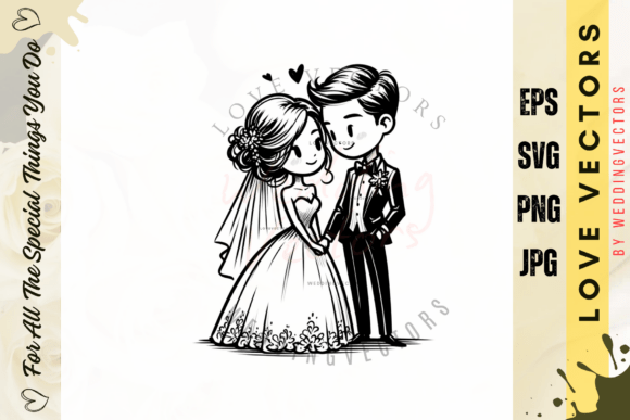 Weddingvectors - 33001480: Romantic Illustrations for Timeless Design Projects